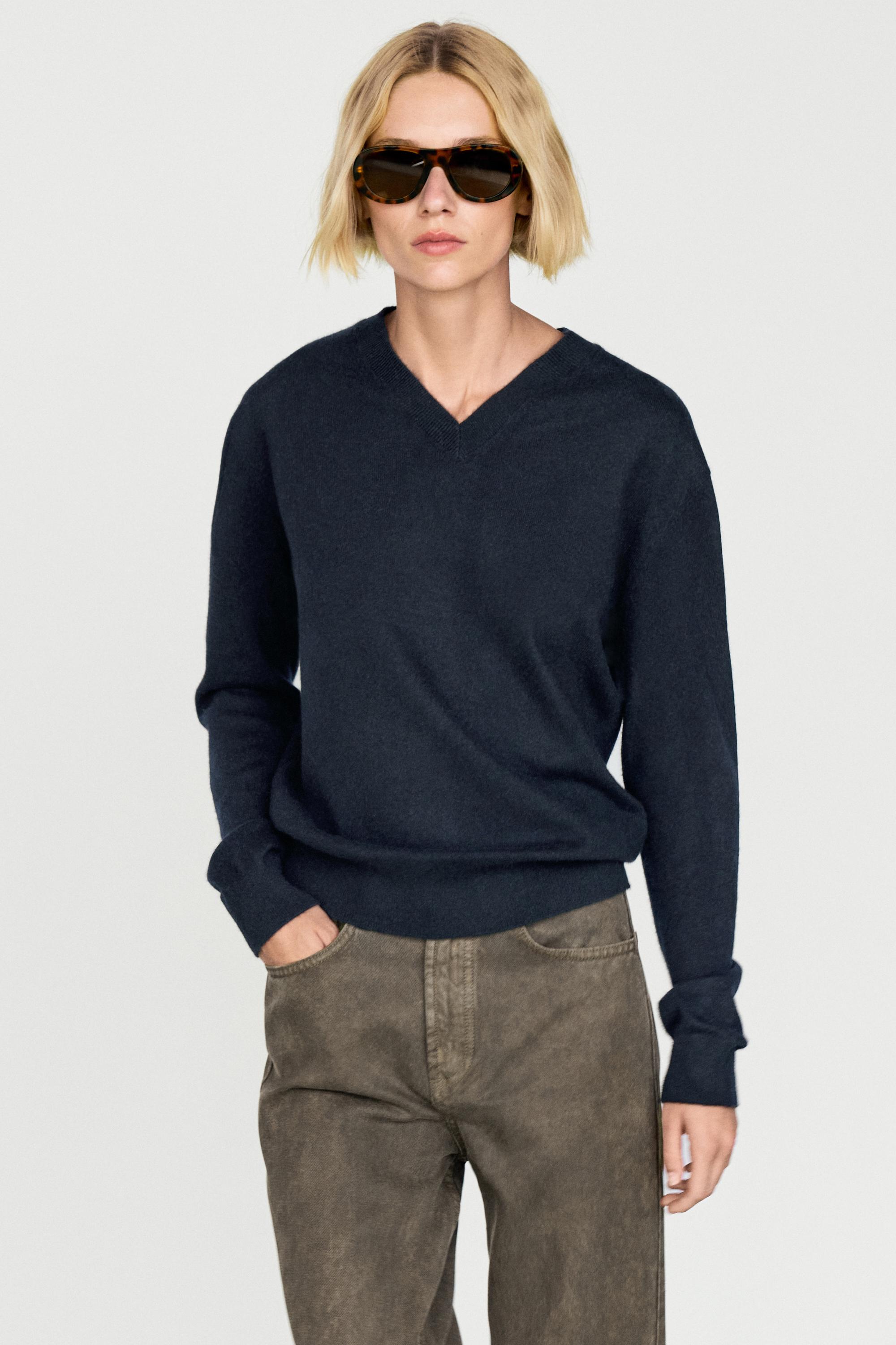 Pull en maille 100 % cachemire